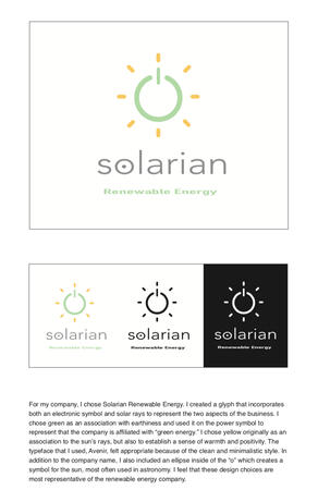 Solarian Renewable Energy Mock Logo Design